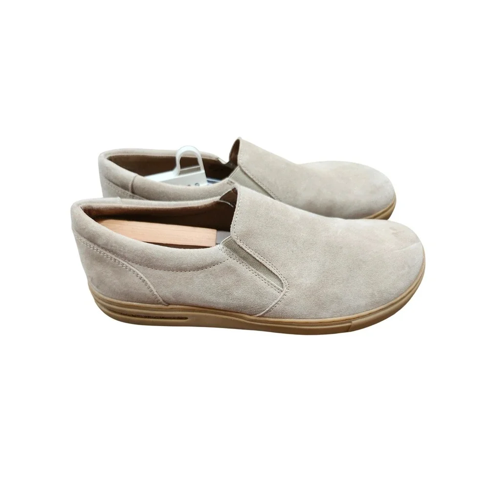 Birkenstock Oswego Suede Slip On Sneakers Sand Beige Mens 44 Loafers Mens US 11
